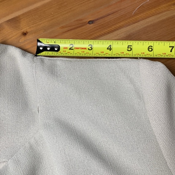 Premier Collection Vintage Office Top, Wrinkle Free Rayon, Lighter Weight, Cream - Picture 5 of 12